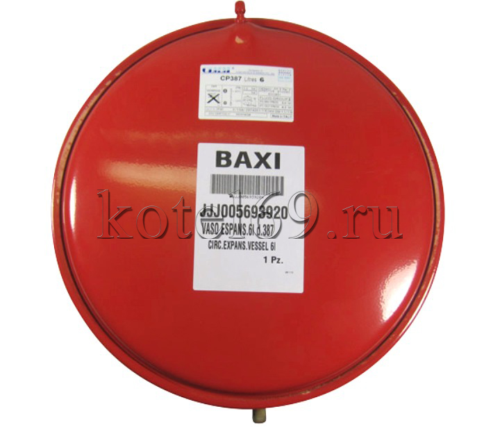Бак расширительный 6 литров Baxi (5693920) Бак расширительный 6 литров Baxi 5693920