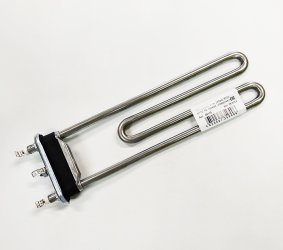 ТЭН 2050W для стиральной машины Siemens, Whirlpool с отв. под датчик L245мм прямой (46110) ТЭН 2050 Вт для стиральных машин 46110