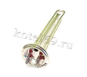 ТЭН 2 кВт нерж Silver (04) М4, фланец 64 мм (071023)