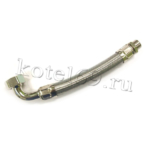 Шланг в металлооплетке 1"П с угол. 1/2"М, L=265 мм, нерж (М028)